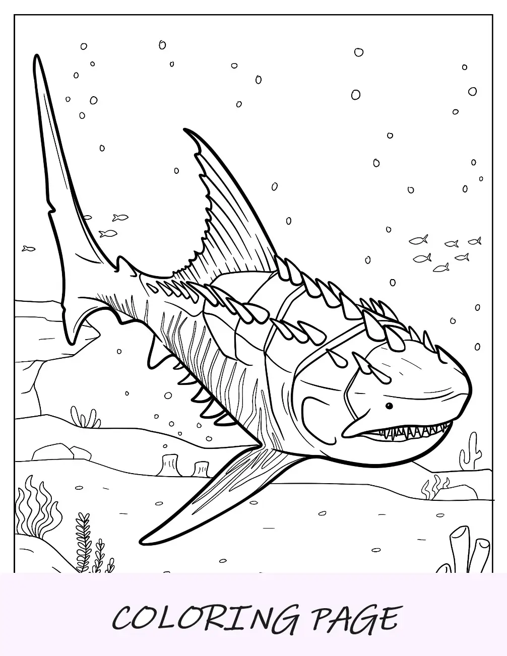 Comparação de dentes de páginas para colorir de Megalodon