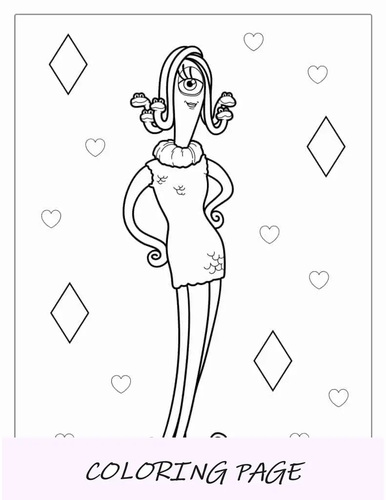 Folha para colorir de Celia para colorir