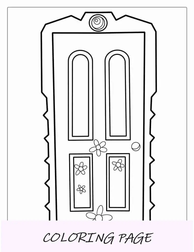 Porta Flor Rosa De Monsters Inc Para Colorir
