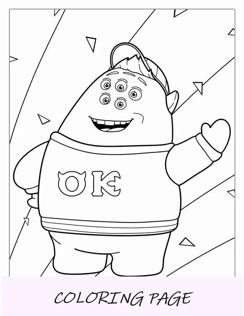 Adorável página para colorir de Squishy