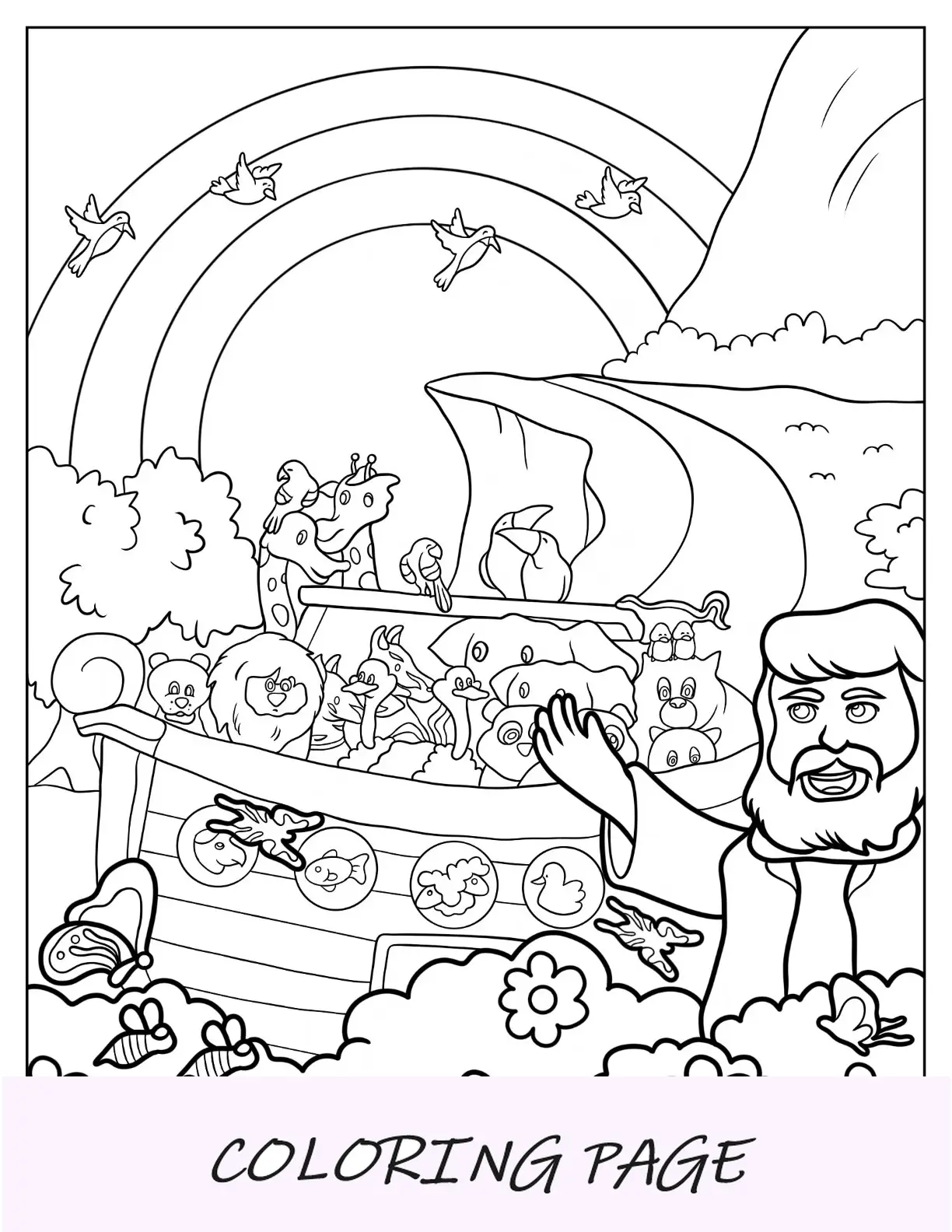 Noé de dibujos animados simples