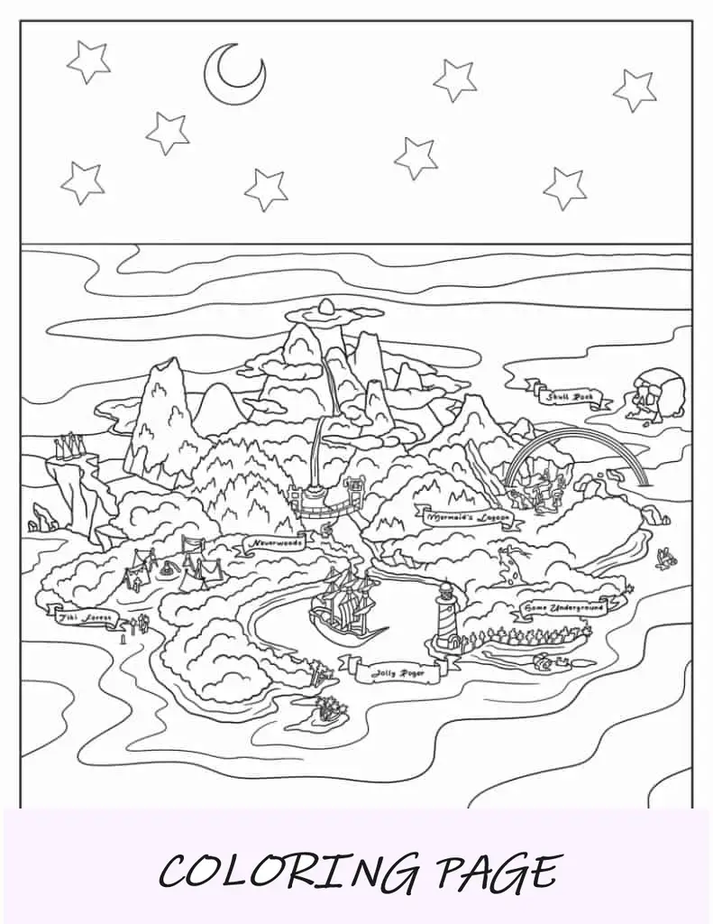 Mapa da Terra do Nunca