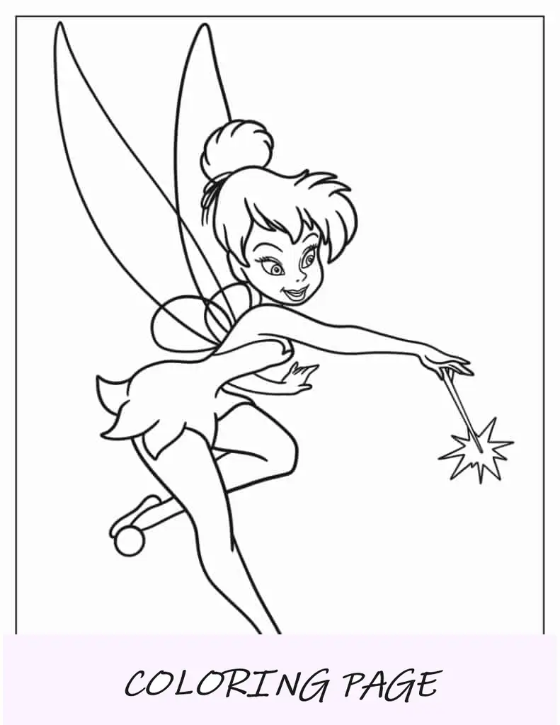 Tinker Bell para colorir para crianças