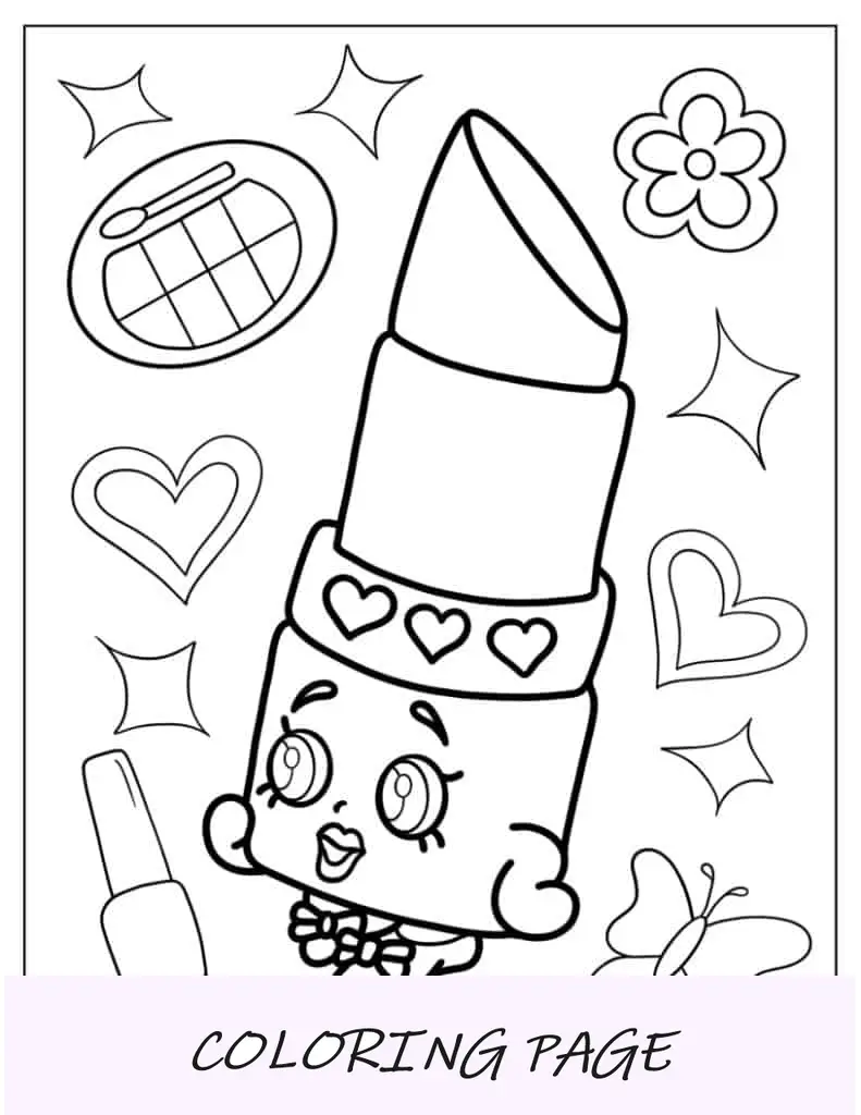 Shopkins de labios Lippy de dibujos animados