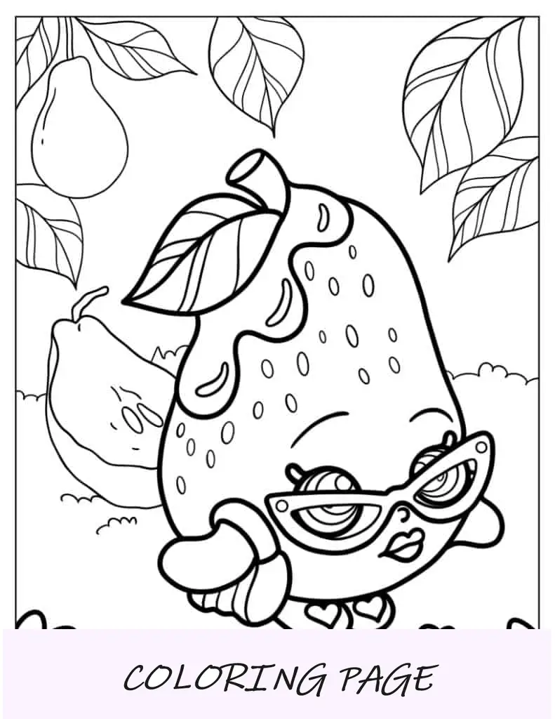 Shopkins de pera elegante