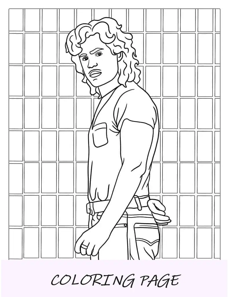 Folha para colorir de Billy Hargrove