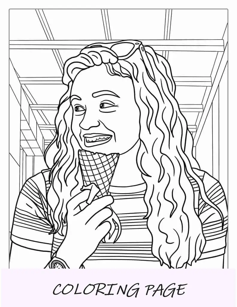 Página para colorir de Max Mayfield