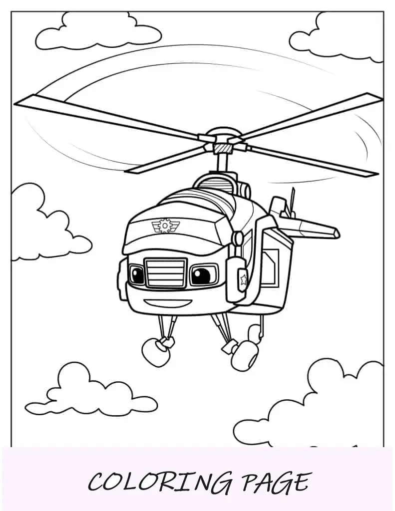Máquina de helicóptero Swoops no ar