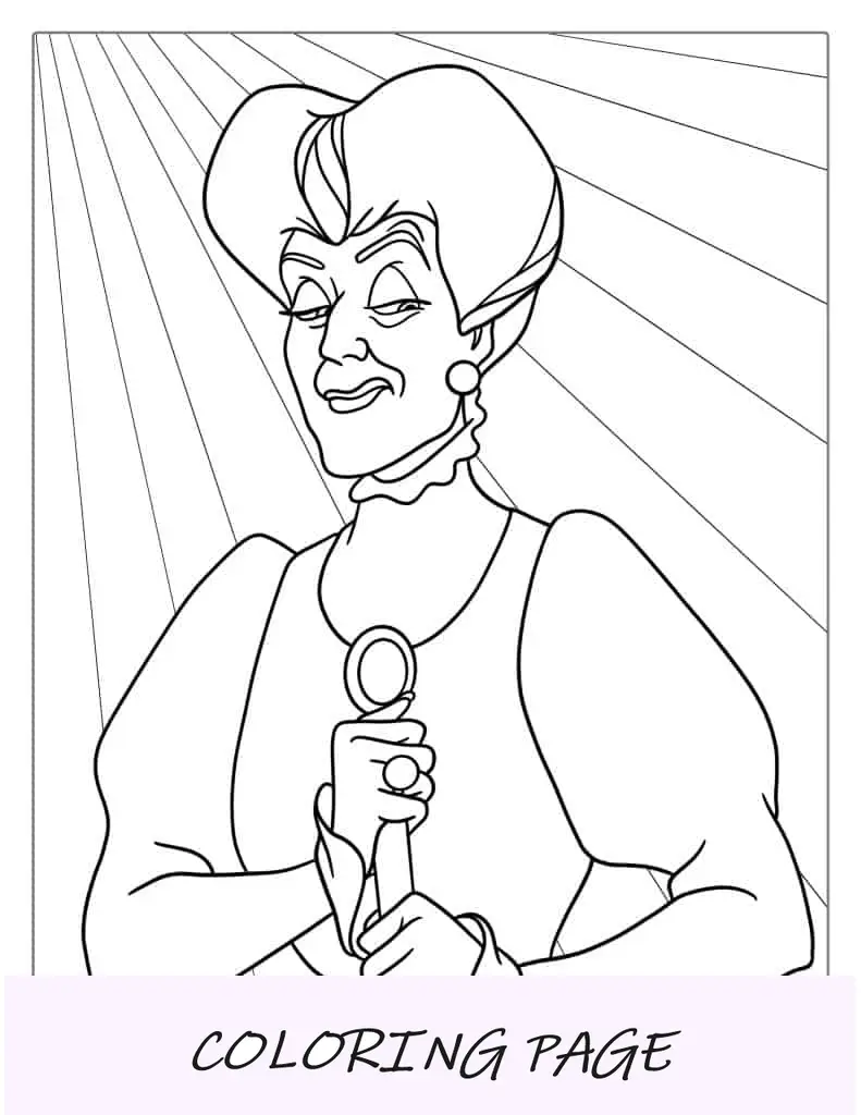 Lady Tremaine (madrasta malvada) da Cinderela à cor