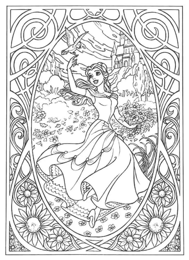 Meg From Hercules Coloring Page For Adults