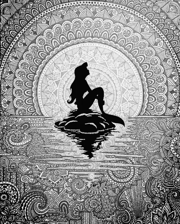 Little Mermaid Disney Coloring For Adults