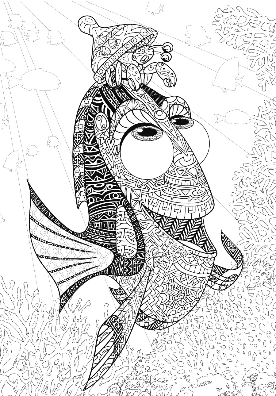 Finding Dory Coloring Page For Adults