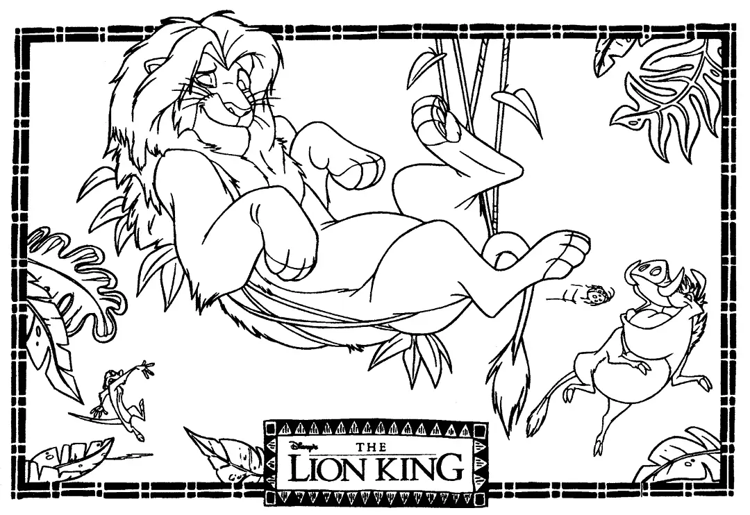 Lion King Printable Coloring Pages