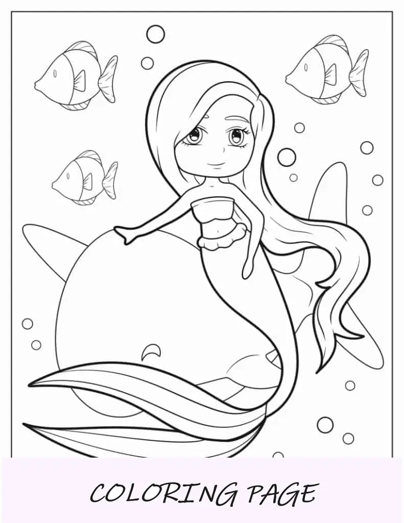 Sereia com um golfinho