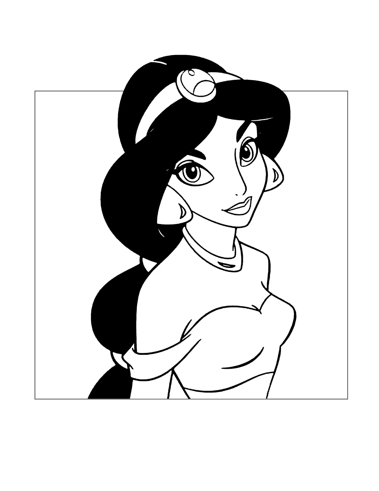 Jasmine Coloring Page