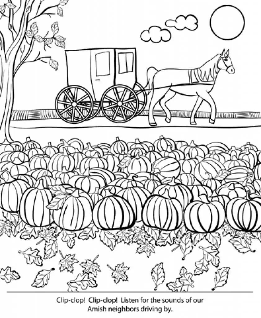 Pumpkin Farmer Coloring Page