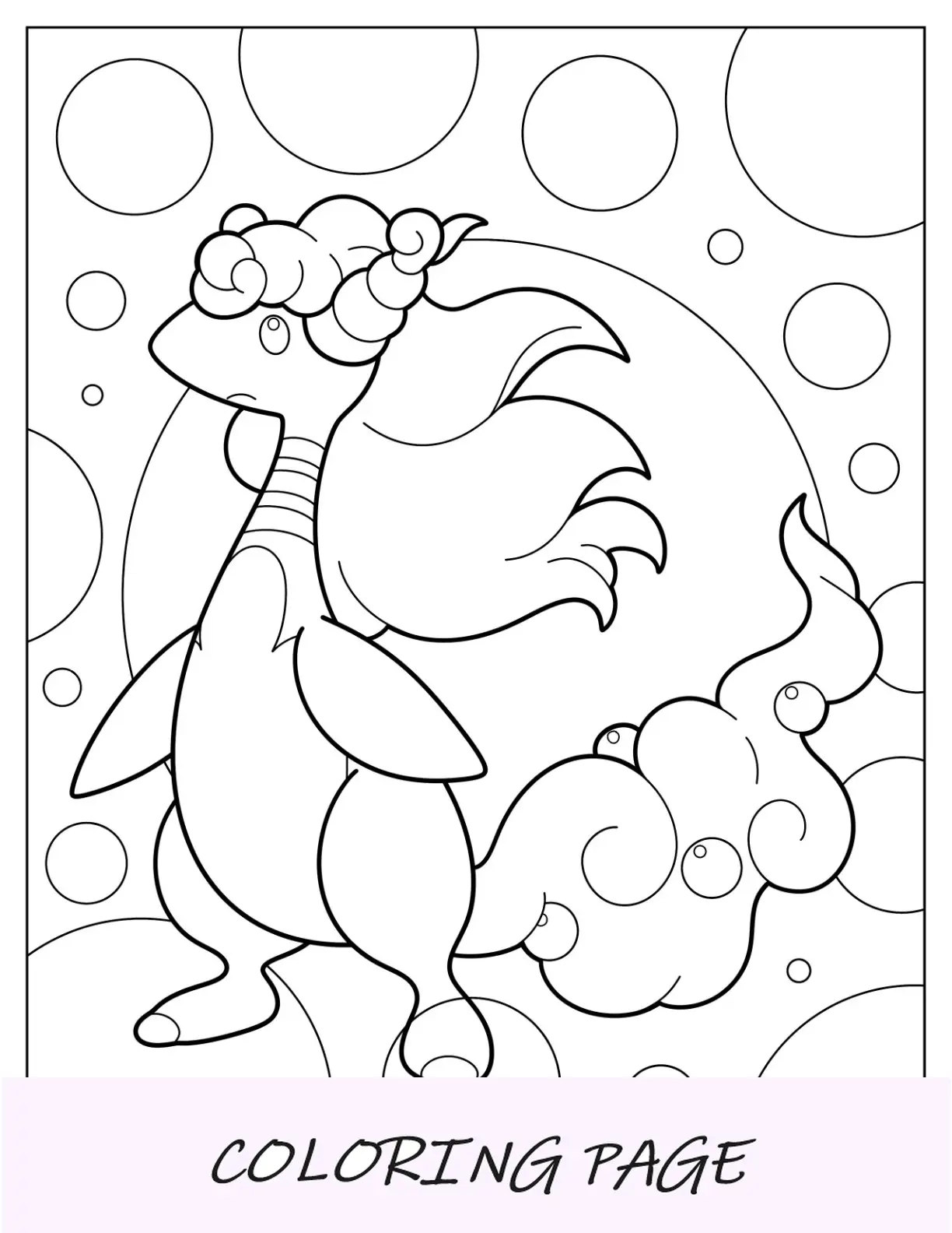 Pagina da colorare Mega Pokemon facile di Mewtwo Y per bambini