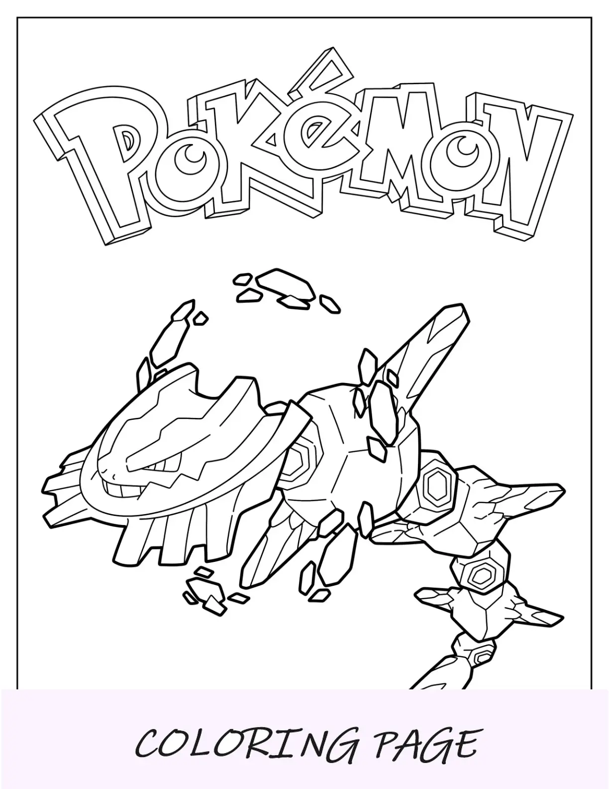Mega Pokemon Pagina da colorare di Mega Scizor che usa i poteri