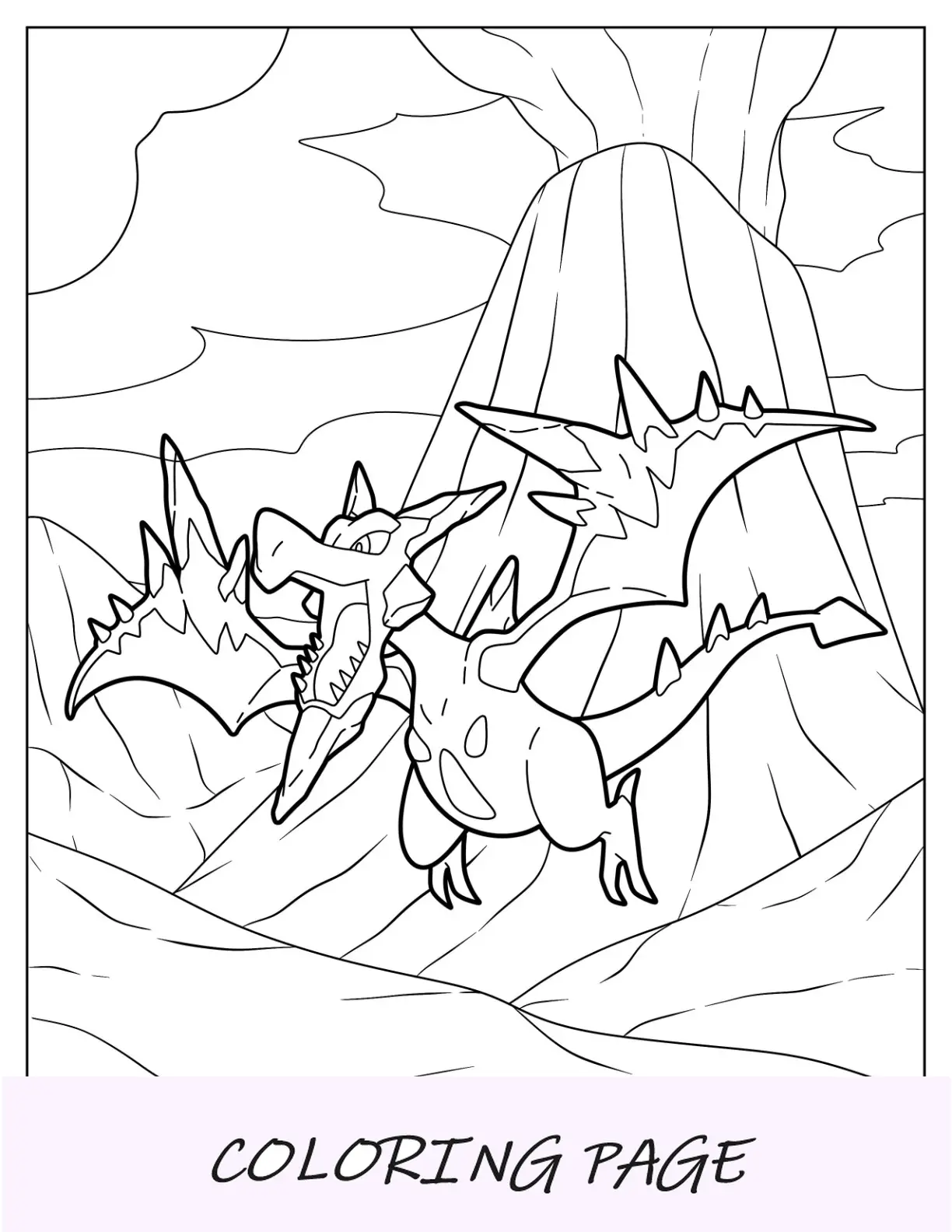 Mega Pokemon Pagina da colorare di Mega Mewtwo X facile per bambini