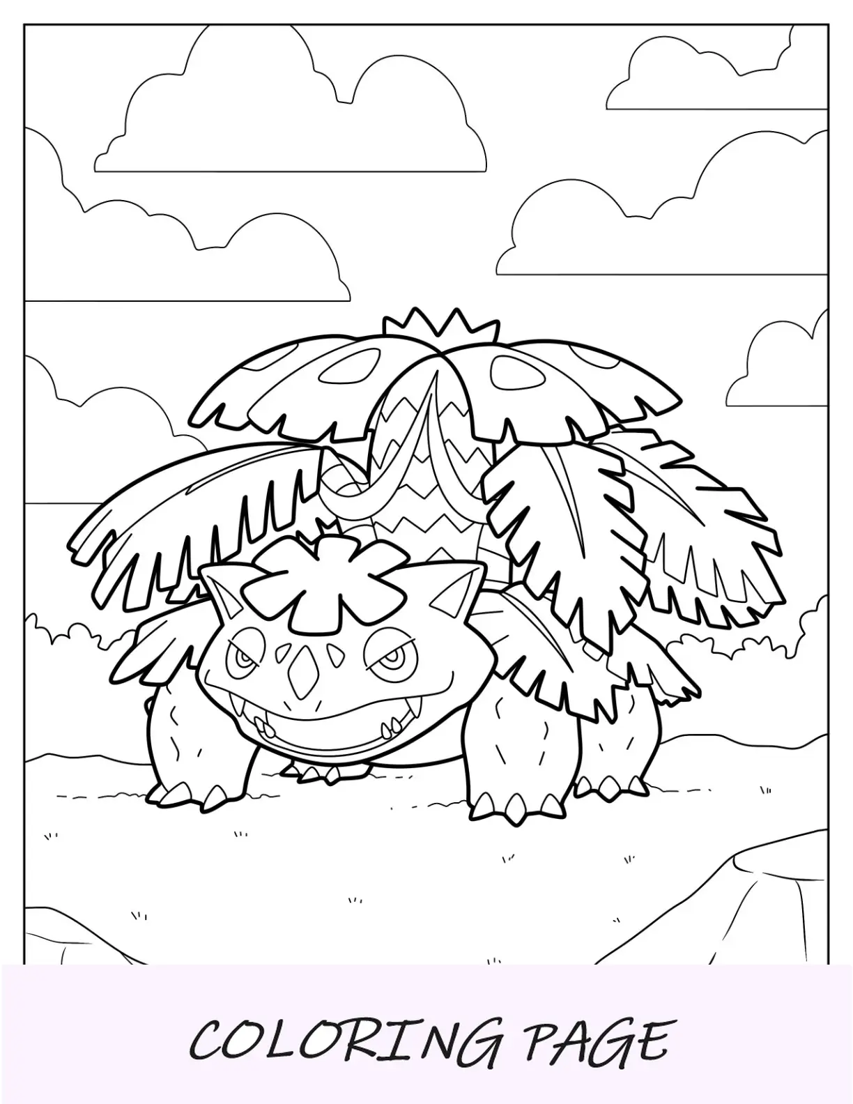 Mega Pokemon Pagina da colorare di Mega Gengar che sorride per bambini