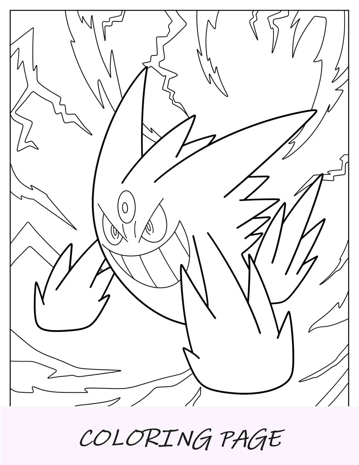 Mega Pokemon Pagina da colorare di Mega Charizard Y circondato da stelle