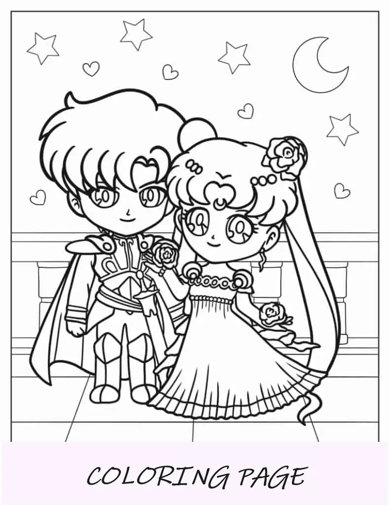Süße Chibiusa-Malseite