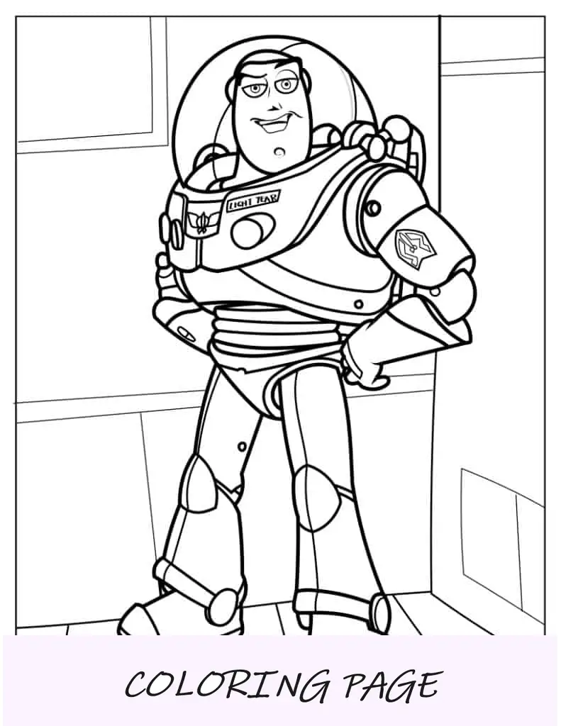 Buzz Lightyear Para Colorear Para Niños