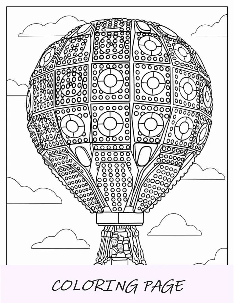 Balão de ar quente Lego