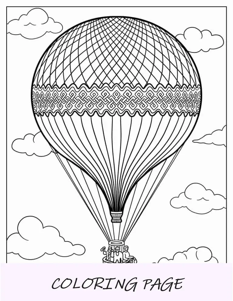Balão de ar quente dos velhos tempos