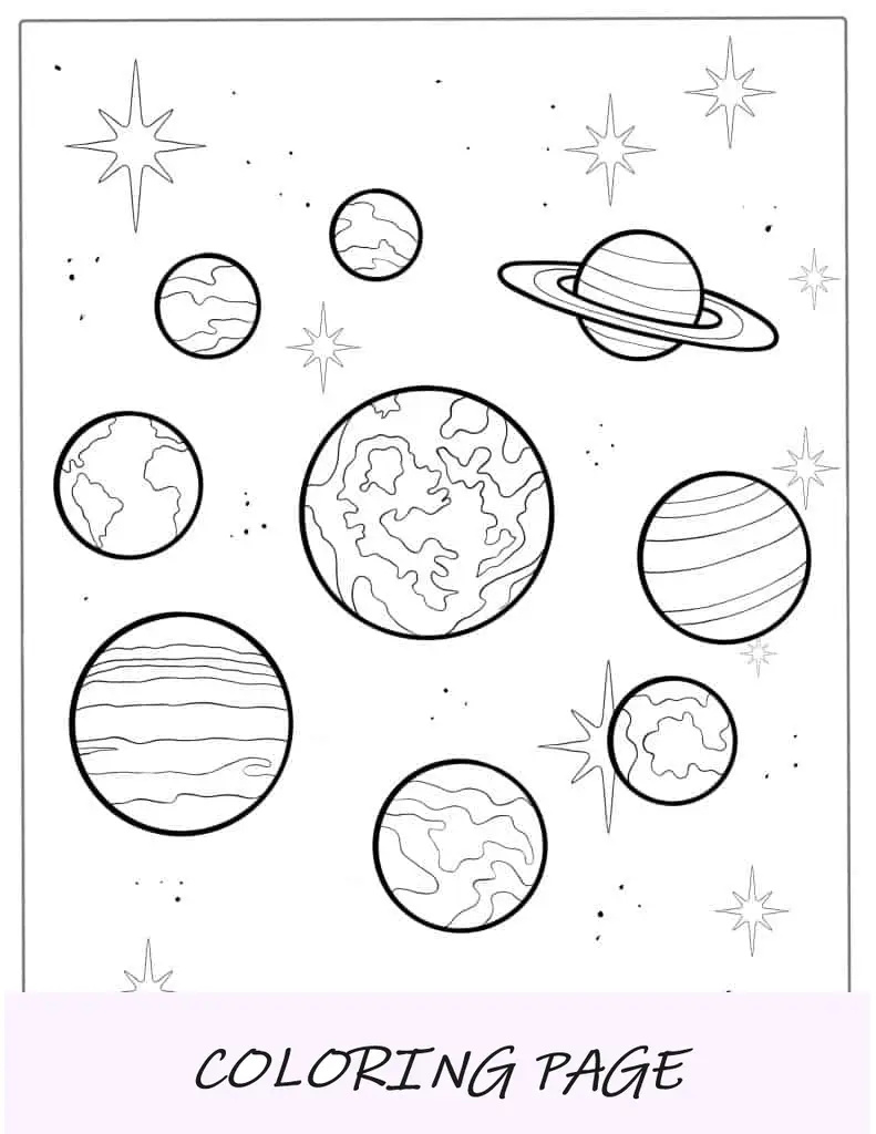 Adivina El Planeta Del Sistema Solar Para Colorear