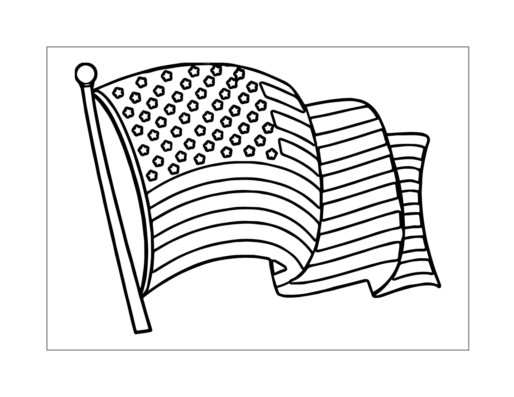 American Flag Coloring Pages