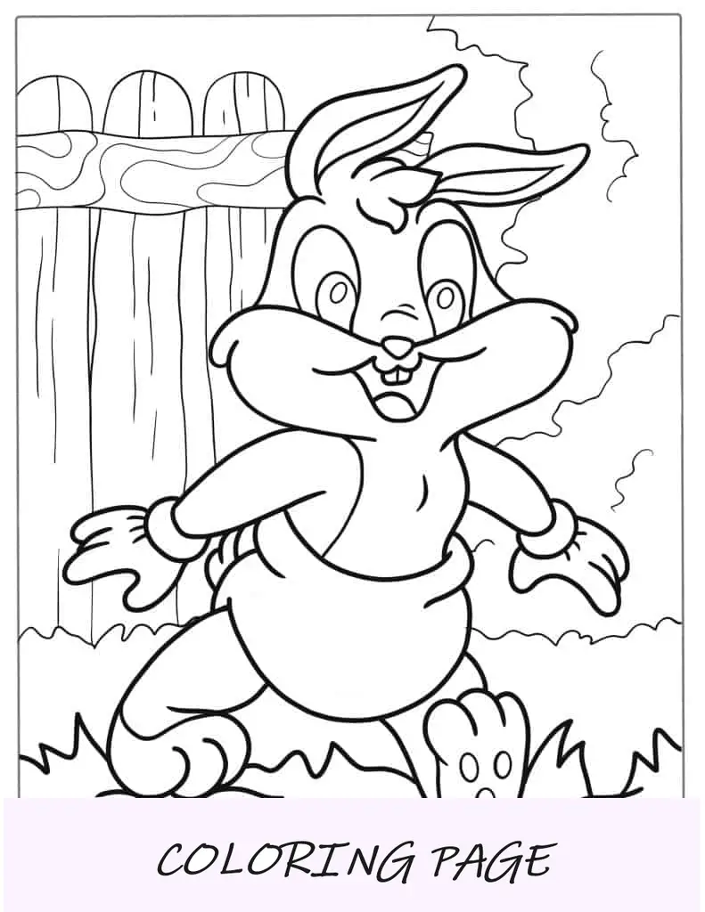 Baby Bugs Bunny da colorare per bambini