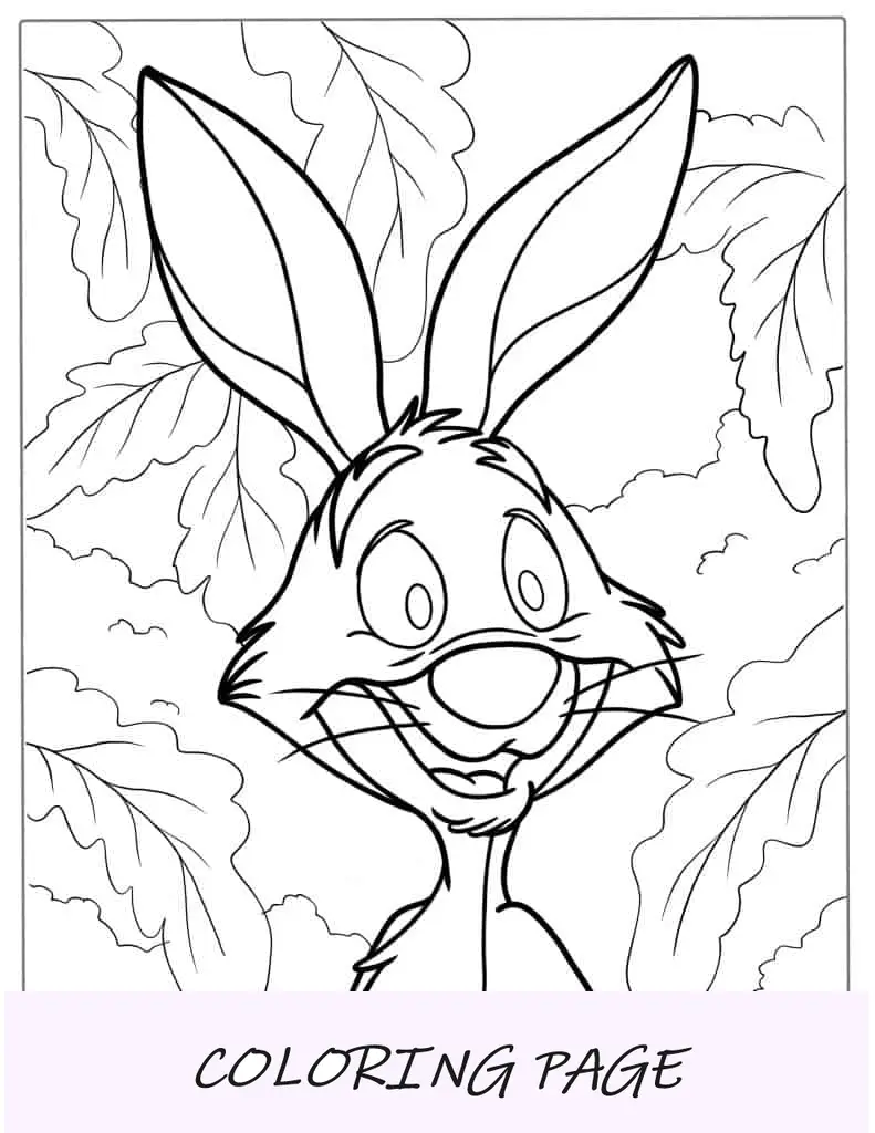 Coniglio Da Winnie the Pooh Da colorare