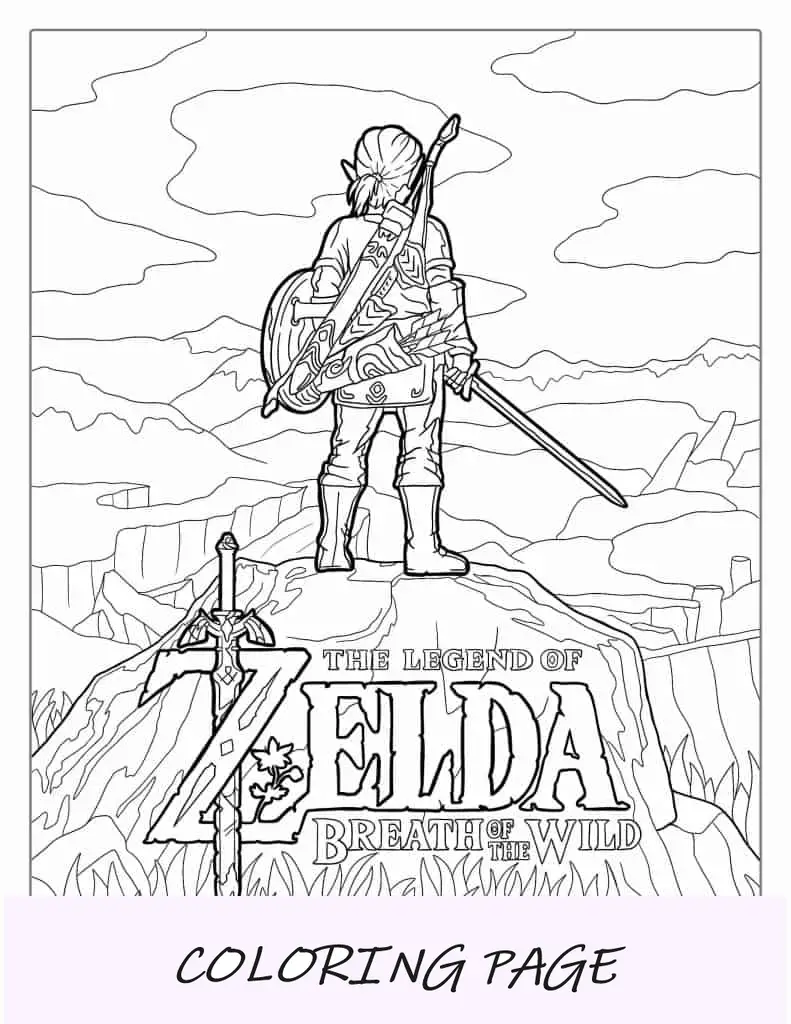 Zelda Aliento De La Naturaleza Para Colorear