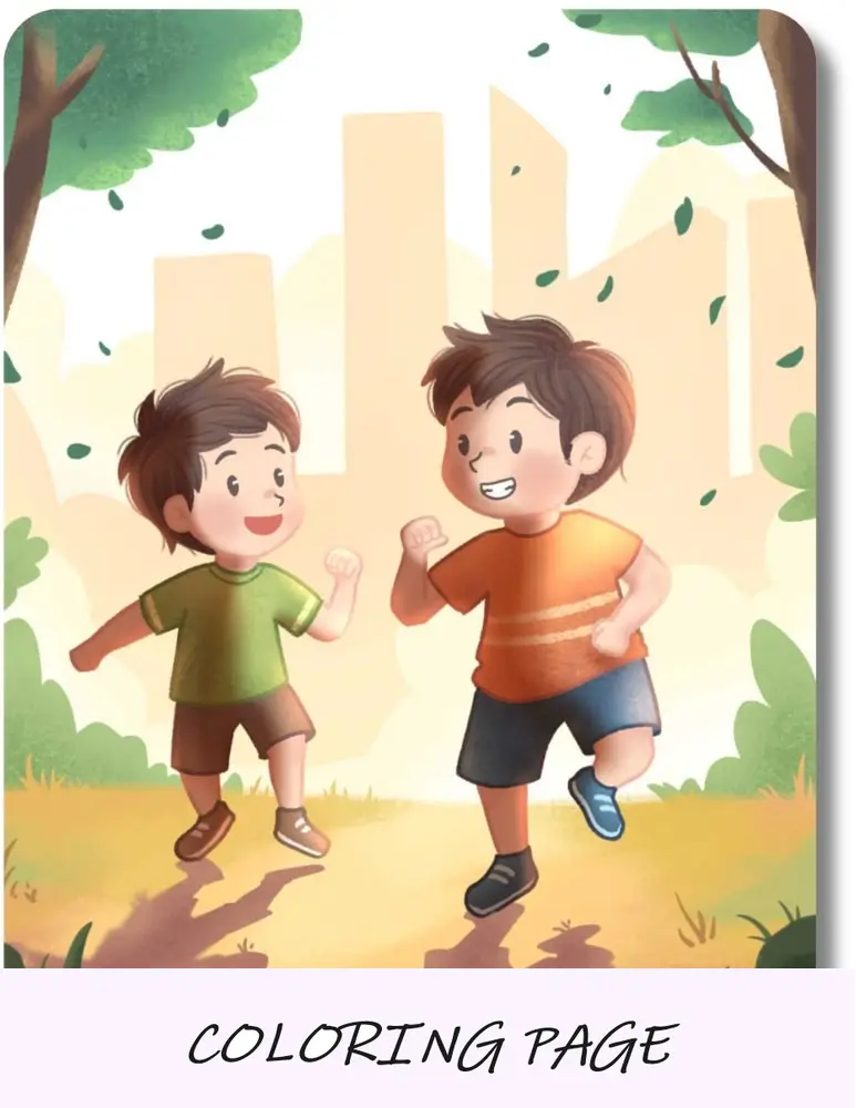 páginas para colorir de menino capa imagem-min