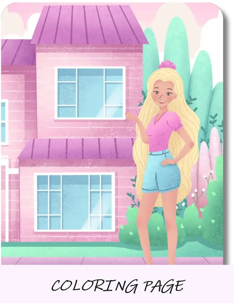 Desenhos da Barbie para colorir capa imagem-min