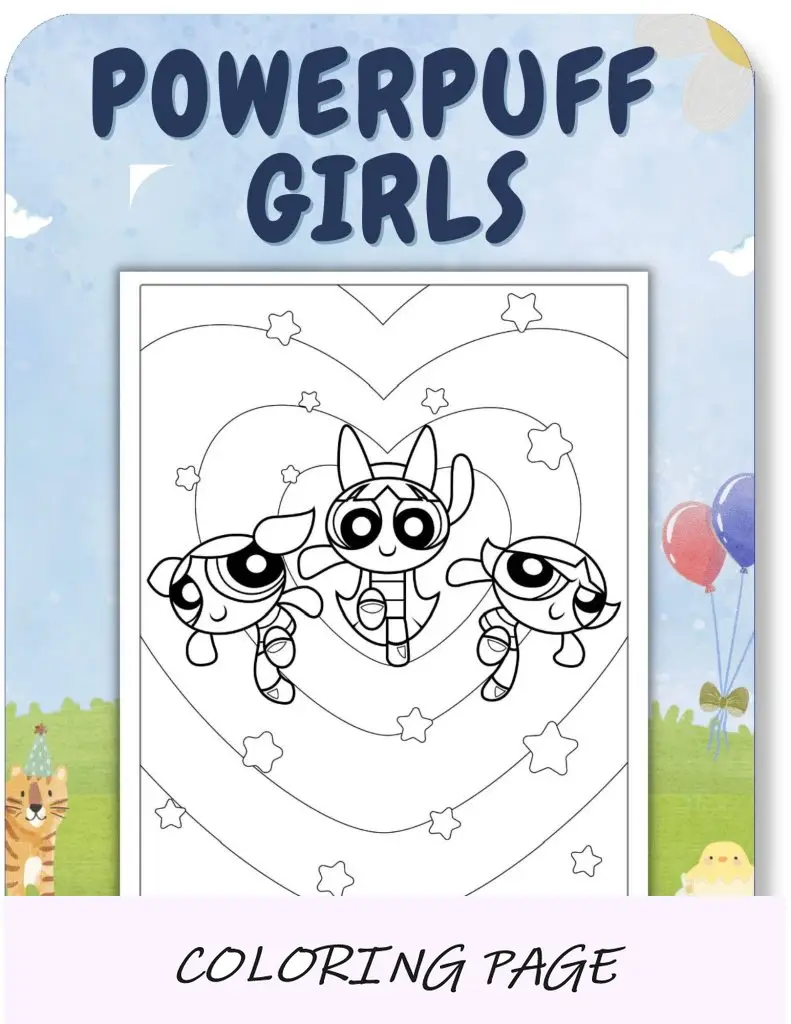 Desenhos para colorir das Meninas Superpoderosas para crianças