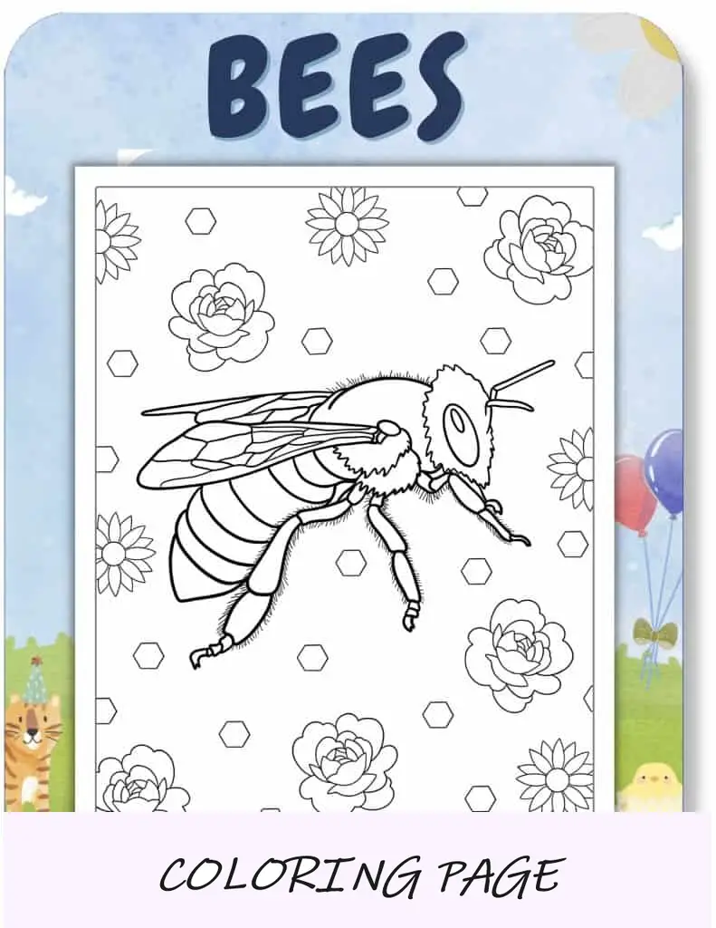Desenhos para colorir de abelhas para crianças