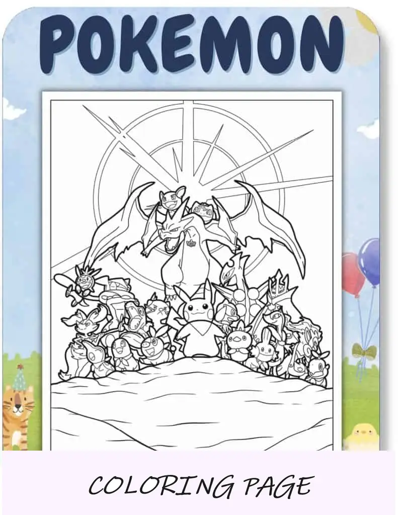 Desenhos para colorir de Pokémon para crianças