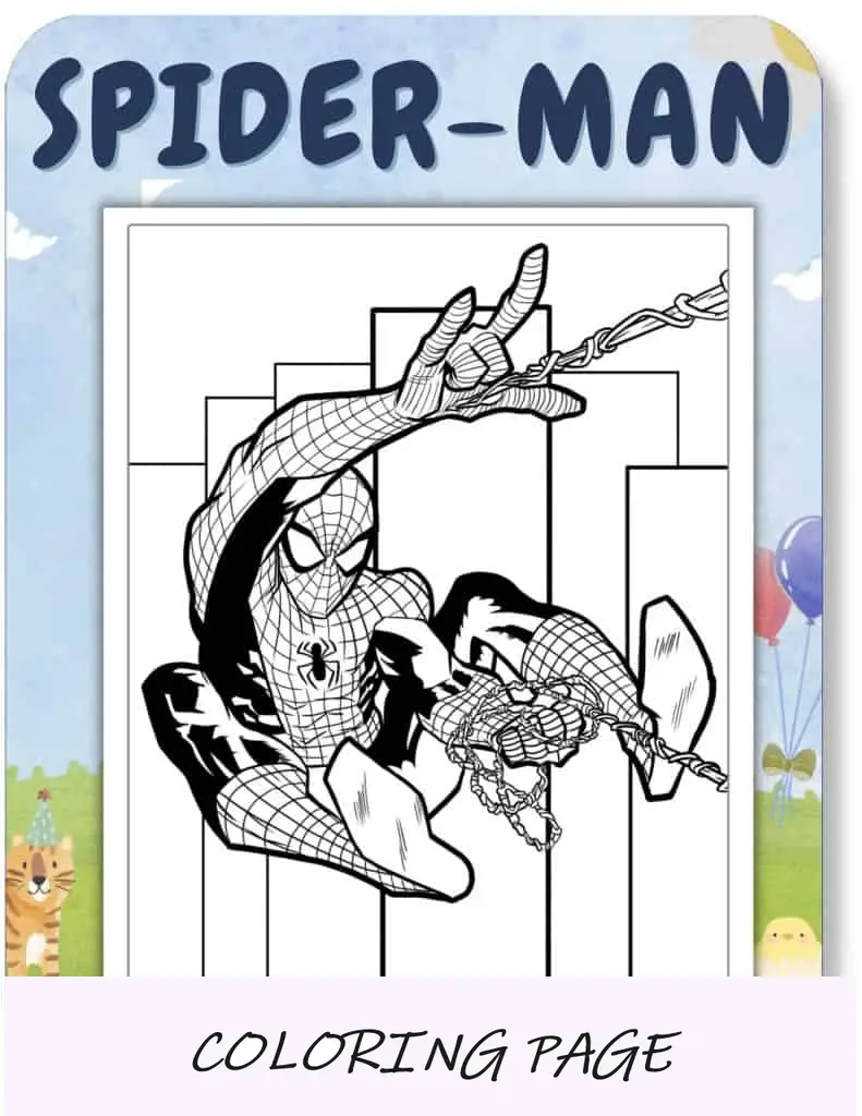 Desenhos para colorir do Homem-Aranha para crianças