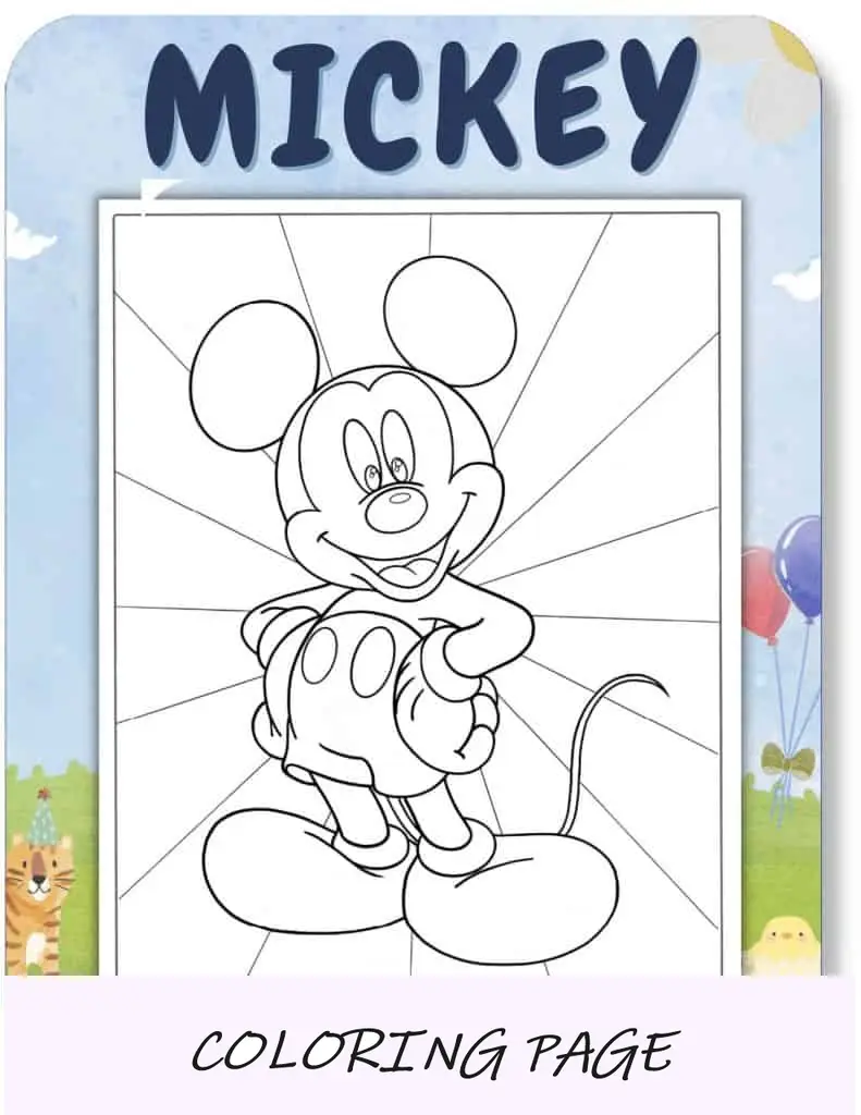 Desenhos para colorir do Mickey para crianças