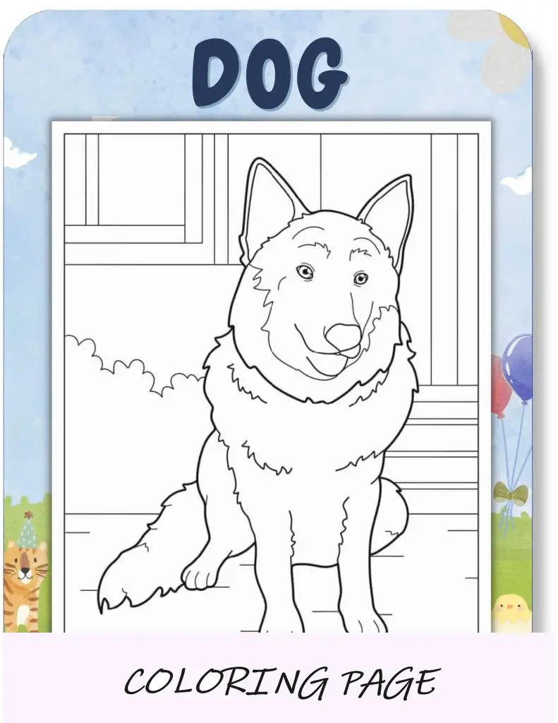 Desenhos para colorir de cachorro para crianças