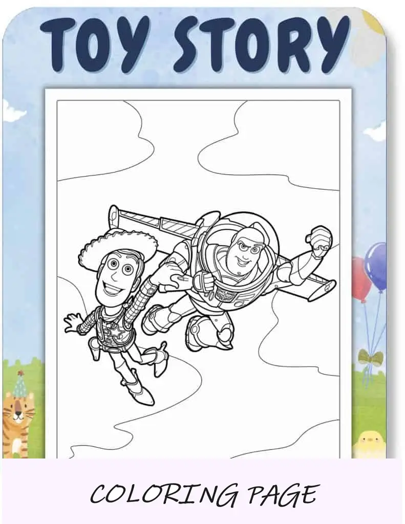 Desenhos para colorir de Toy Story para crianças