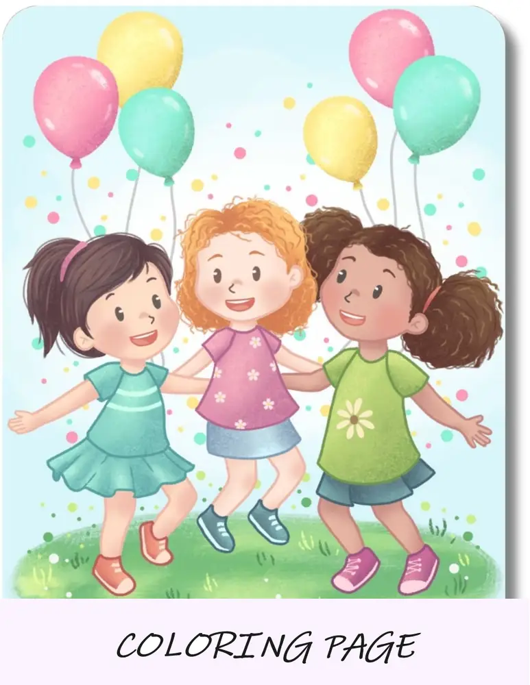 páginas para colorir de menina capa imagem-min