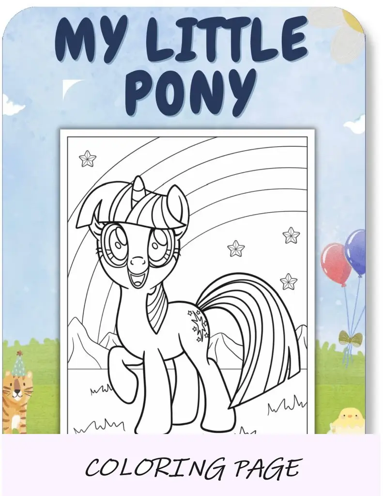 Desenhos para colorir de My Little Pony para crianças