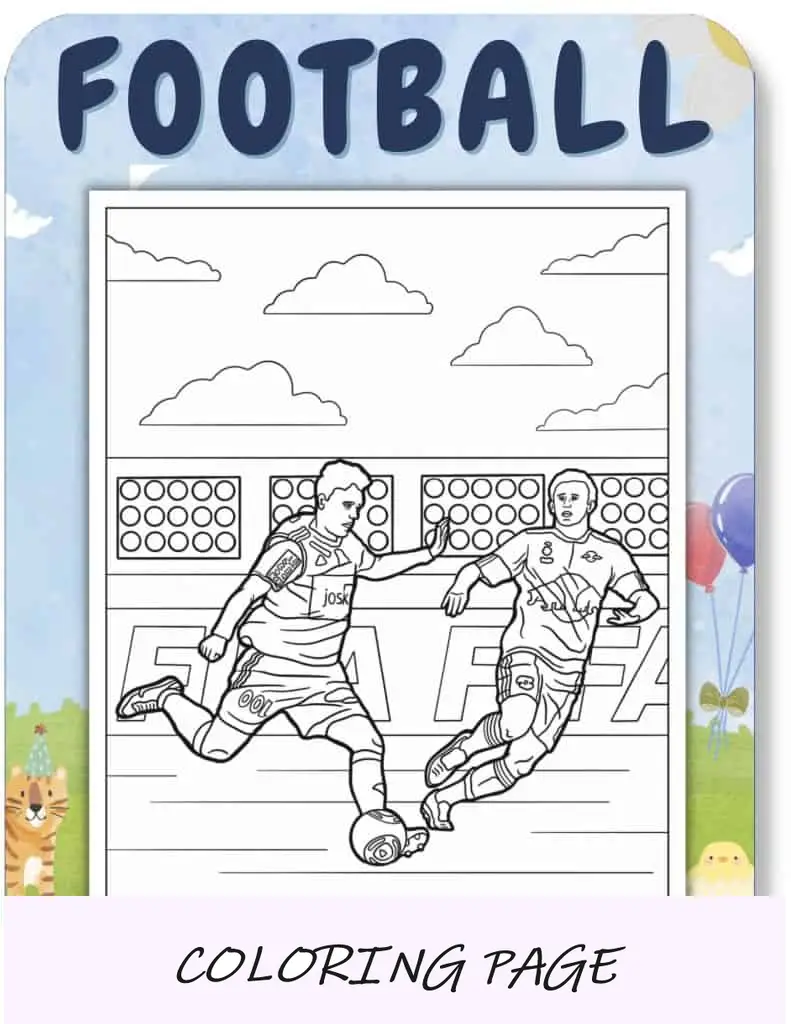 Desenhos para colorir de futebol para crianças