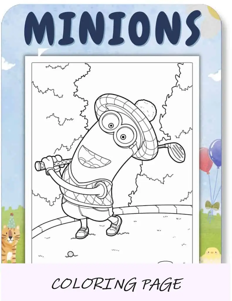 Desenhos para colorir de Minions para crianças