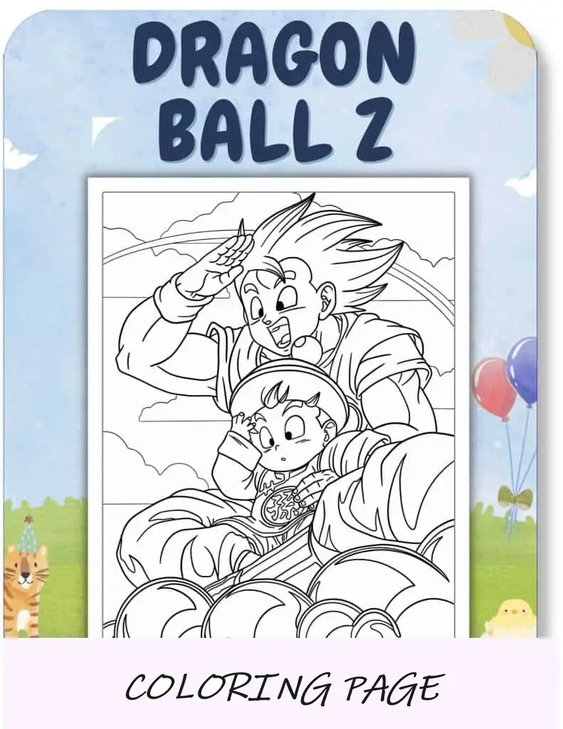 Desenhos para colorir de Dragon Ball Z para crianças