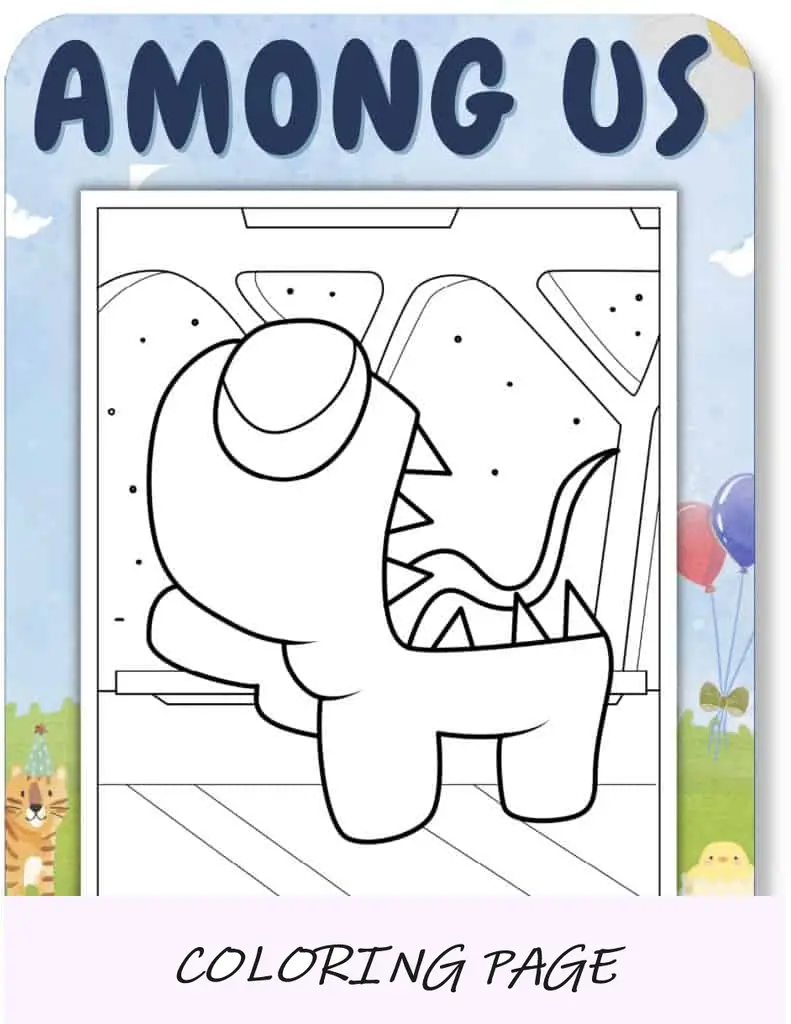 Entre nós, páginas para colorir para crianças
