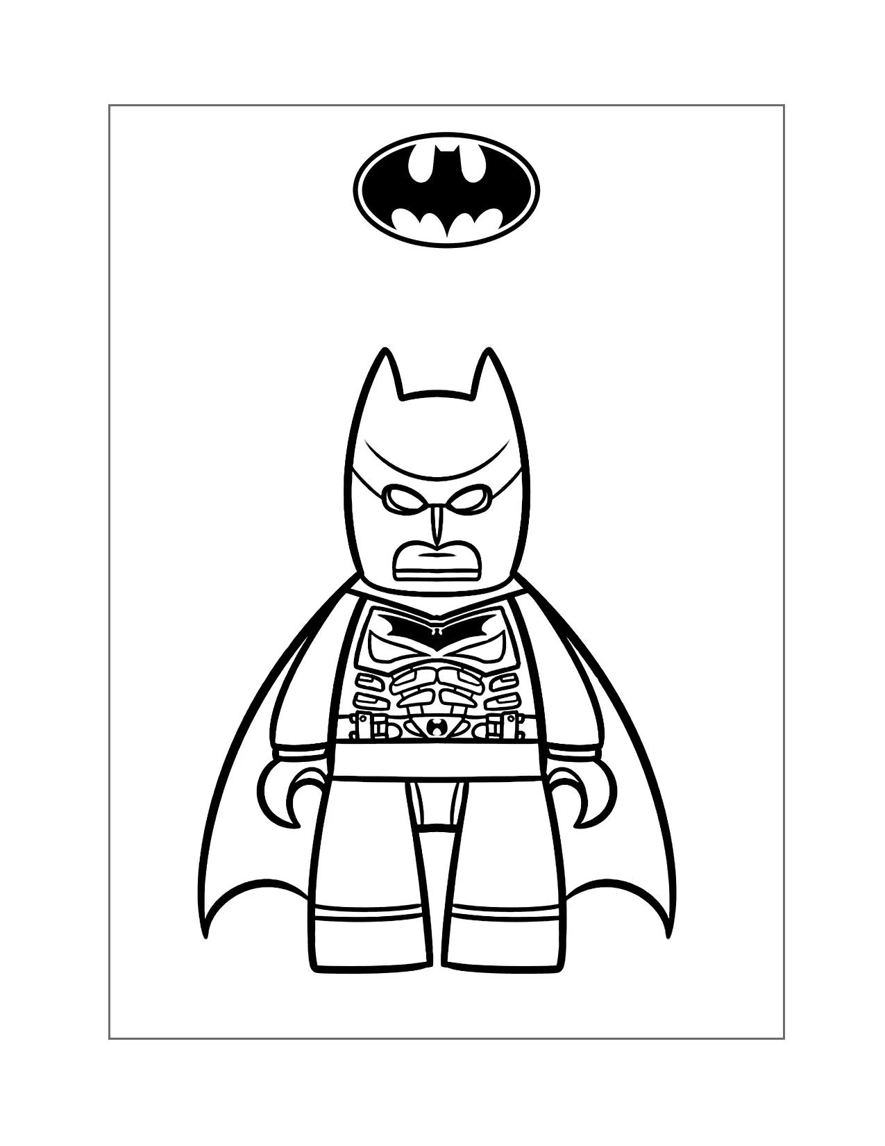 Lego Batman Coloring Page